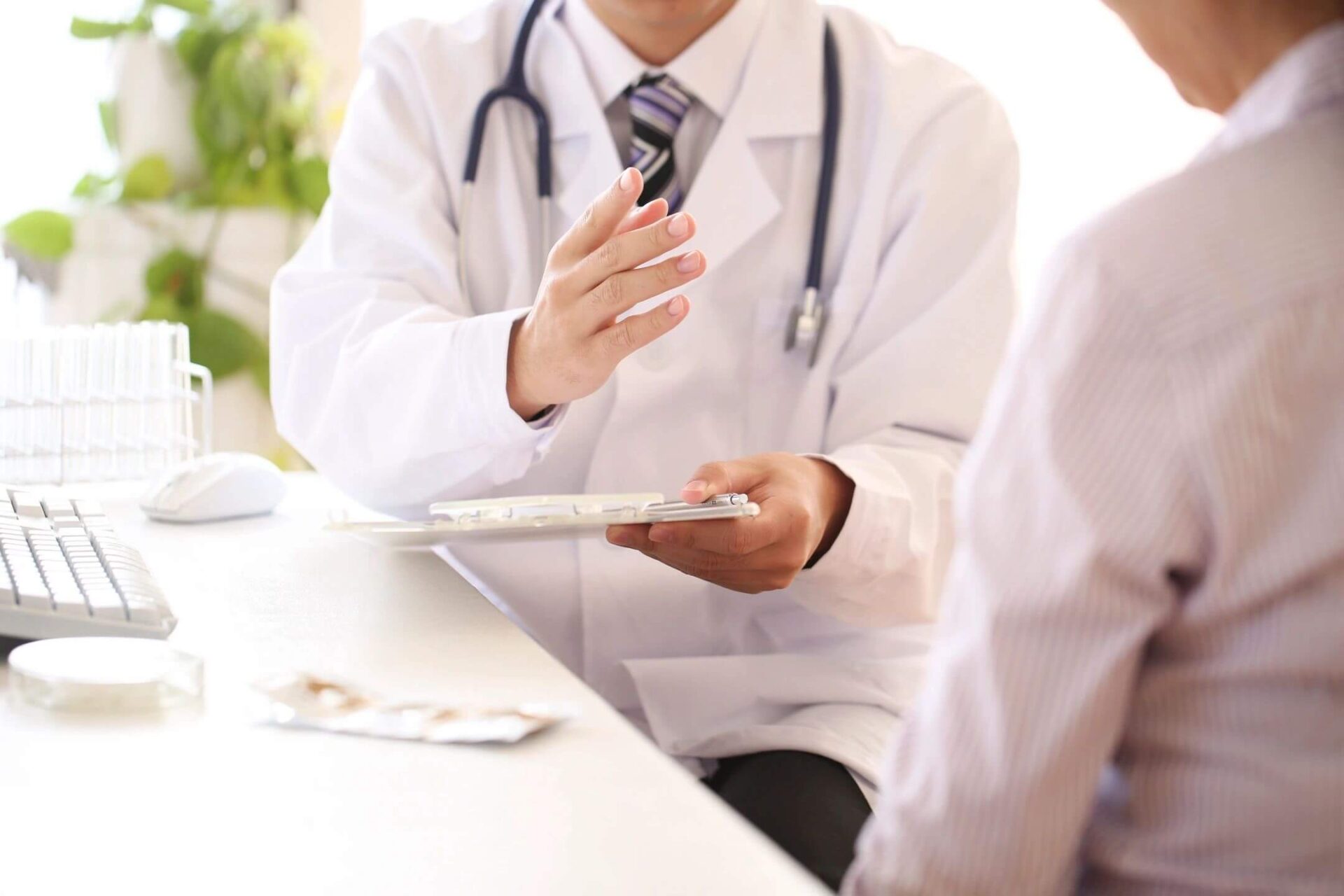 Medical consultation in progress